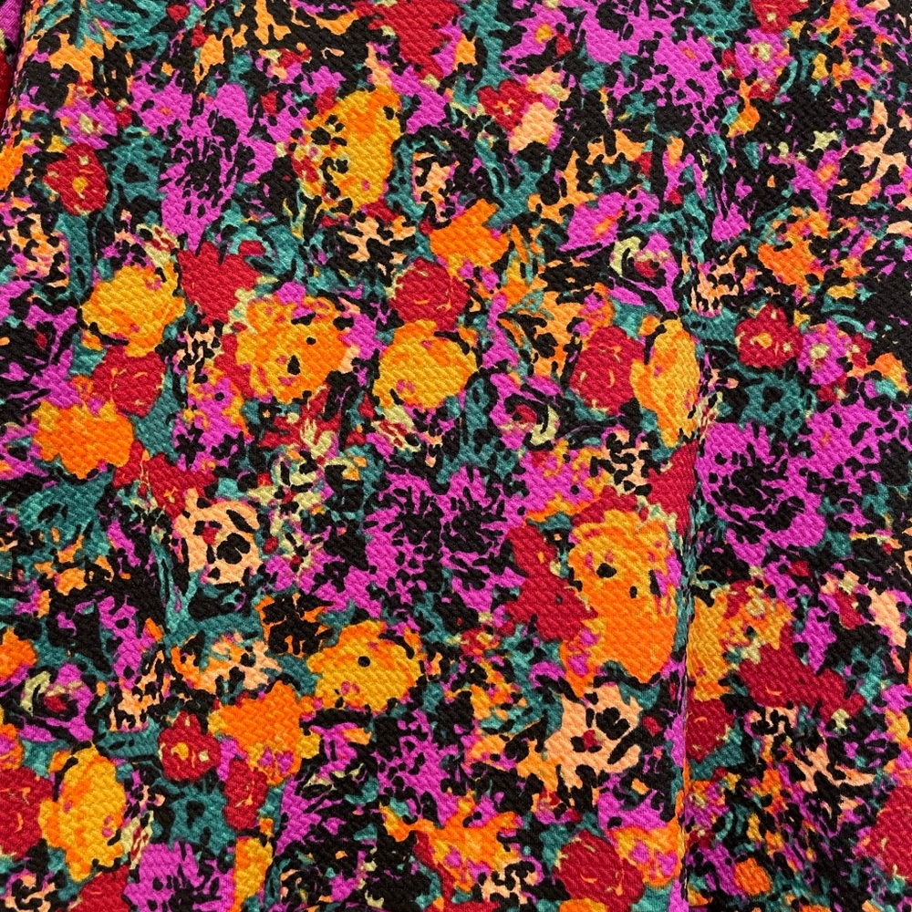 Colorful Zip Back Dress with Pockets LulaRoe XL - Picture 4 of 6